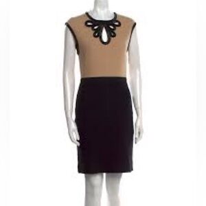 Tory Burch Tan and Black Mini Dress